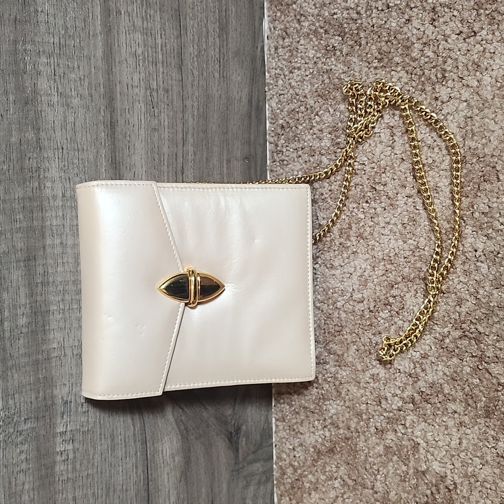 Susan Gail Vintage Pink And Gold Crossbody Purse